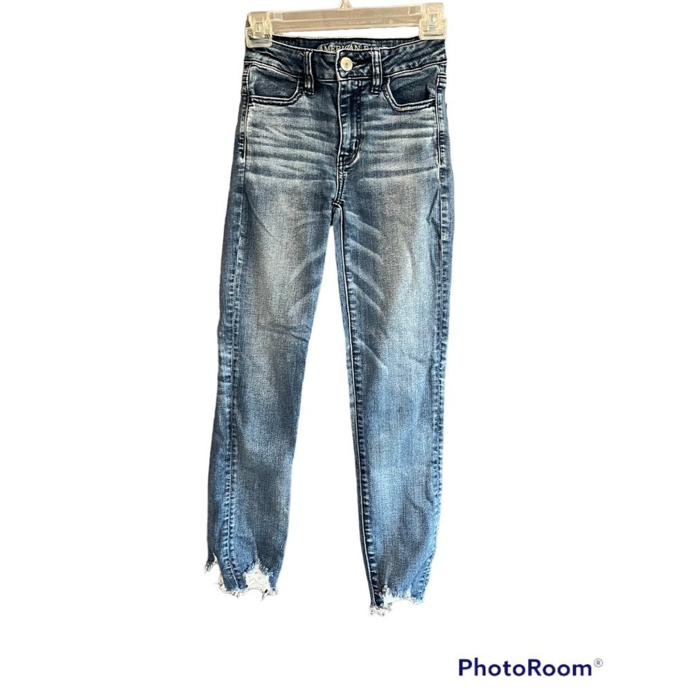 American Eagle Skinny Cropped Jeans Womens Size 0